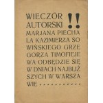 Meteor. Časopis Poezie. První číslo z února 1928 [obálka P. Halpernówna].