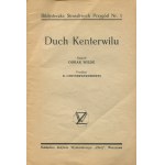 WILDE Oscar - Duch Kenterwilu [20. léta 20. století].