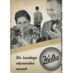 Sada dvou reklamních katalogů na fotografické vybavení firmy Welta [30. léta 20. století].