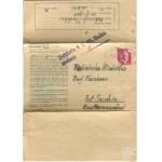 [soubor 10 dopisů] Korespondence Tadeusze Fabišinského, ředitele školy v Byčině, z koncentračního tábora Mauthausen [1943-1944].