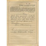 [set of 10 letters] Correspondence of Tadeusz Fabisinski, head of school in Byczyna, from Mauthausen concentration camp [1943-1944].