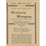 Teatr Morskie Oko pod dyrekcją Andrzeja Własta. Program rewii Klejnoty Warszawy [1928] [okł. Stefan Norblin]