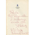 FLUKOWSKI Stefan - Napomknięte cieniem [wydanie pierwsze 1961] [okł. Andrzej Heidrich] [AUTOGRAF I DEDYKACJA]