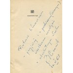 ŚLIWONIK Roman - Rdzewienie rąk [wydanie pierwsze 1961] [okł. Józef Wilkoń] [AUTOGRAF I DEDYKACJA]