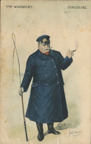 [Postkarte] Typ Warschau. Taxifahrer [1907].