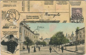 [Postkarte] Przemyśl. Marktplatz [1908].