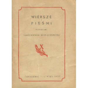 Poems and songs dedicated to security personnel [Kubiak, Dobrowolski[ [1954].