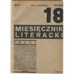 Miesięcznik Literacki. Numery 1-20 [komplet wydawniczy] [Żarnowerówna, Wat, Stawar, Broniewski, Daszewski]