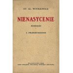 WITKIEWICZ Stanisław Ignacy - Nienasycenie [première édition, 1930].