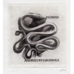 [ekslibris] JAKUBOWSKI Wojciech - Ex libris Andrzej Ryszkiewicz