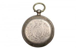 Pocket watch, 19th century. Silver