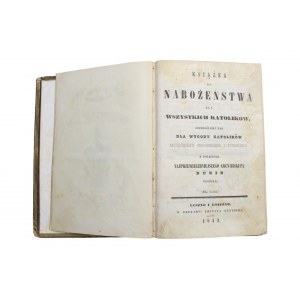 Książka do Nabożeństwa Dunin. 1842 r Leszno i Gniezno
