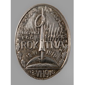 Odznaka pamiątkowa I rocznica szarży pod Rokitną. 13.VI.1915-13.VI.1916
