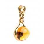 BULGARI: citrine quartz gold pendant