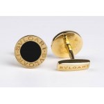 BULGARI, Bvlgari-Bvlgari collection: A pair of gold and onyx cufflinks marks