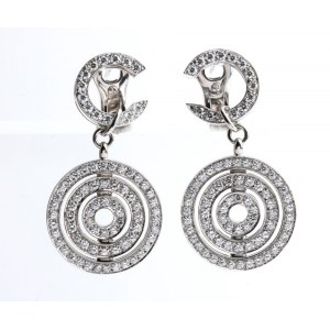 BULGARI, Astral collection: diamond gold drop earrings