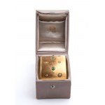 MARIO BUCCELLATI: vintage gold bangle bracelet with emeralds and diamonds.