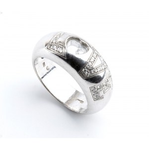 CHOPARD: diamond gold band ring