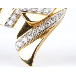 REPOSSI: diamond gold brooch ad pair of earrings