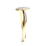 POMELLATO, Dodo collection: Gold ring with heart pendant with diamonds