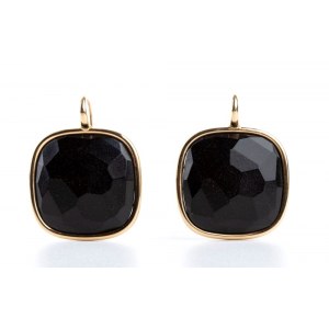 POMELLATO, Victoria collection: golden earrings with jet