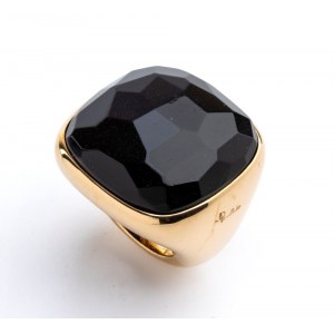 POMELLATO, Victoria collection: gold ring with jet
