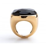 POMELLATO, Victoria collection: gold ring with jet