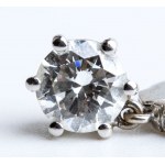 Diamond gold drop earrings
