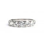 Diamond platinum ring