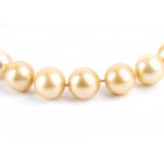 Golden pearl Diamond gold necklace