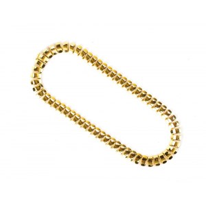Gold necklace fring motif