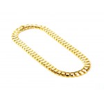 Gold necklace fring motif