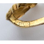 Bourbon gold drop earrings - mid 19th century