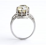 Diamond platinum ring convertible in a pair of earrings