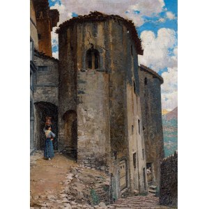 Edward OKUÑ, VIA MAIOLI STREET IN ANTICOLI CORRADO, 1938