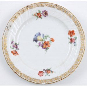 TALER PAINTED WITH FLOWERS, Germany, Berlin, KPM, after 1870