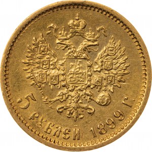 5 rubli 1899, ФЗ, Rosja, Au 900, 4,30 g
