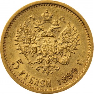 5 rubli 1899, ФЗ, Rosja, Au 900, 4,33 g