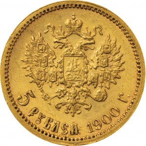 5 rubli 1900, ФЗ, Rosja, Au 900, 4,32 g
