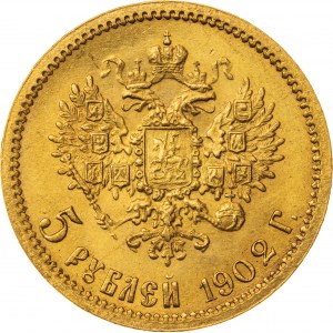 5 rubli 1902, AP, Rosja, Au 900, 4,33 g