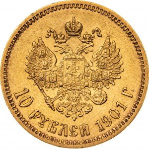 10 rubli 1901, AP, Rosja, Au 900, 8,63 g