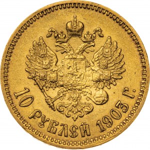 10 rubli 1903, AP, Rosja, Au 900, 8,63 g