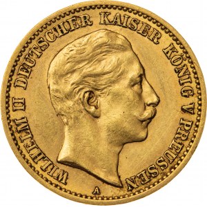 10 marek 1910, A-Berlin, Niemcy, Au 900, 4,00 g