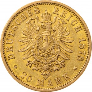 20 marek 1878, J-Hamburg, Niemcy, Au 900, 7,94 g