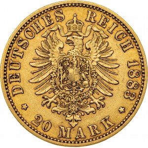20 marek 1883, A-Berlin, Niemcy, Au 900, 7,96 g