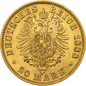 20 marek 1888, A-Berlin, Niemcy, Au 900, 8,02 g