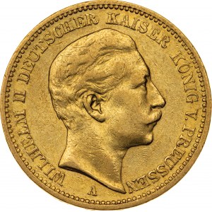 20 marek 1890, A-Berlin, Niemcy, Au 900, 7,95 g