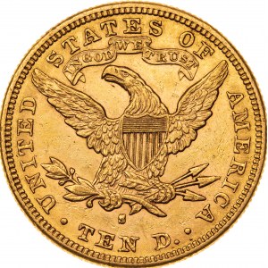 10 dolarów 1888, USA, S-San Francisco, Au 900, 16,76 g