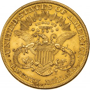 20 dolarów 1904, USA, Filadelfia, Au 900, 33,53 g