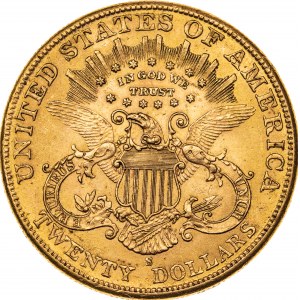 20 dolarów 1905, USA, S-San Francisco, Au 900, 33,52 g